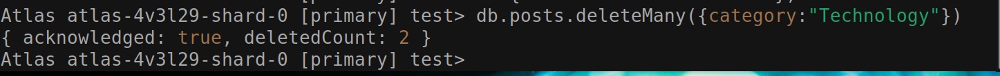 delete many