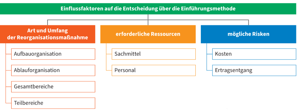 Einflussfaktoren auf die Entscheidung über die Einführungsmethoden