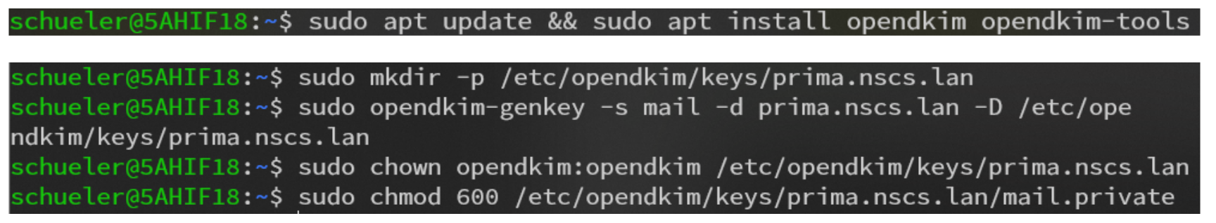 DKIM Key Generierung