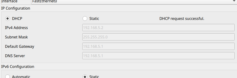 DHCP auf client