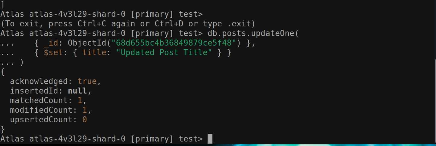 update documents